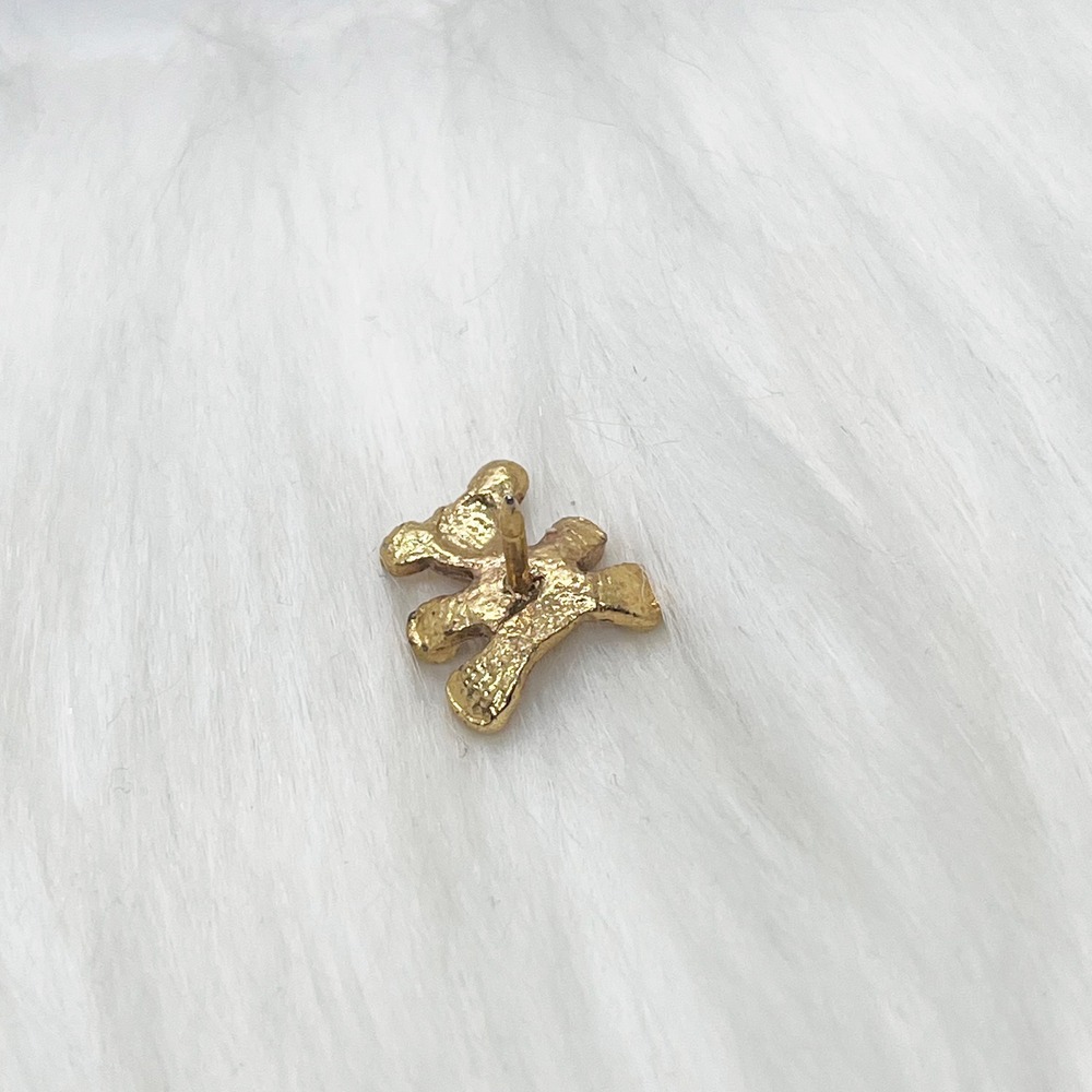 ๐ฎโ 5/$25 Vintage Gold Tone Teddy Bear Pin - Picture 3 of 3
